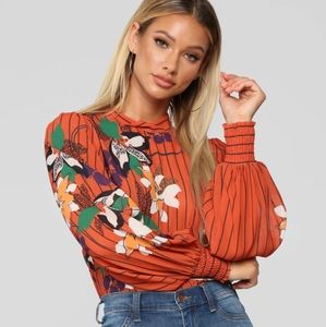 💓 [NWT] fashion nova kathleen floral top  !!